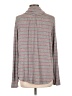Ann Taylor LOFT Gray Long Sleeve Top Size L - photo 2
