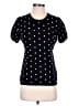 RED Valentino 100% Cotton Polka Dots Black Pullover Sweater Size M - photo 1