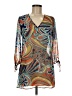Lua 100% Polyester Paisley Blue Casual Dress Size M - photo 1