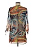 Lua 100% Polyester Paisley Blue Casual Dress Size M - photo 2