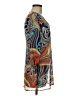 Lua 100% Polyester Paisley Blue Casual Dress Size M - photo 4