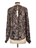 Lovestitch 100% Rayon Animal Print Brown Long Sleeve Blouse Size L - photo 2