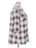 Market and Spruce Plaid Silver 3/4 Sleeve Blouse Size 2X - photo 4