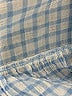 Zara Basic Checkered-gingham Blue 3/4 Sleeve Button-Down Shirt Size XL - photo 8