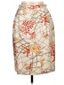 Carlisle 100% Silk Print Ivory Silk Skirt Size 10 - photo 2