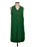 Express 100% Polyester Solid Green Casual Dress Size XS - photo 1