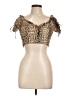 Privy Tan Short Sleeve Top Size L - photo 1
