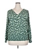 Gilli Green Long Sleeve Blouse Size 2X - photo 1