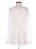 Como Black 100% Polyester Ivory White Long Sleeve Blouse Size S - photo 2