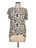 Paul Smith 100% Modal Gray Short Sleeve Blouse Size L - photo 1
