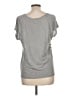 Paul Smith 100% Modal Gray Short Sleeve Blouse Size L - photo 2