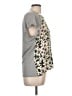 Paul Smith 100% Modal Gray Short Sleeve Blouse Size L - photo 4