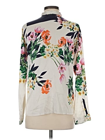 Johnny Was Long Sleeve Silk Top (view 2)