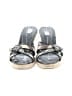 Burberry Silver Tan Check print Espadrille Wedges Size EU 38 - photo 2