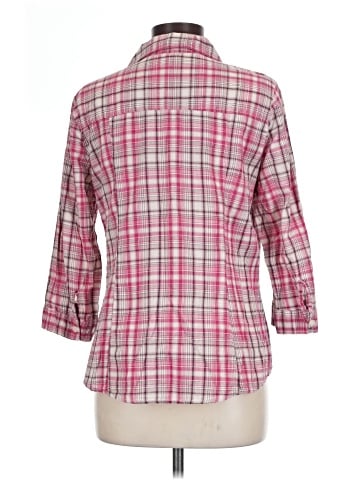 a.n.a. A New Approach 3/4 Sleeve Button-Down Shirt (view 2)