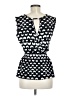 Robert Louis Black Sleeveless Blouse Size M - photo 2