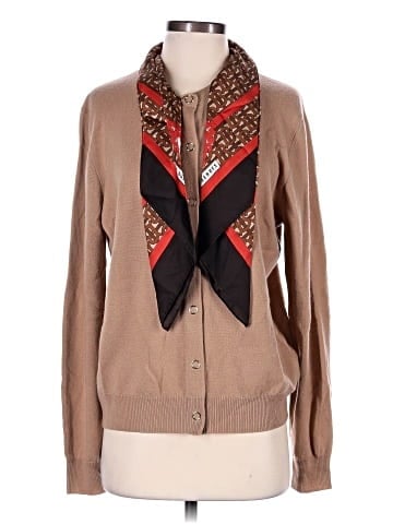 Burberry Scarf Neck Cashmere Cardigan (view 1)