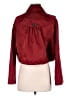 Burberry 100% Polyester Red Burgundy Cropped Jacket Size 4 - photo 2