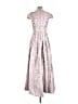 Theia 100% Acetate Silver Cocktail Dress Size 8 - photo 2