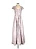 Theia 100% Acetate Silver Cocktail Dress Size 8 - photo 1