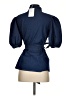 Oshoplive Blue Short Sleeve Blouse Size S - photo 2