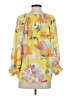 Easel 100% Polyester Yellow 3/4 Sleeve Blouse Size S - photo 2