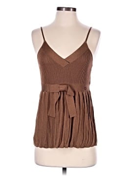 Chanel Brown Tie Detail Knit Camisole (view 1)