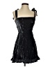 Reformation Metallic Black Cocktail Dress Size 4 - photo 1