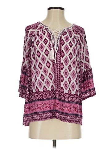 Vintage America Blues 3/4 Sleeve Blouse (view 1)