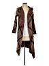 Joseph A. Plaid Brown Cardigan Size S - photo 1