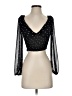 Princess Polly 100% Polyester Black 3/4 Sleeve Blouse Size 4 - photo 1