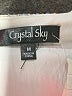 Crystal Sky Metallic Silver Cocktail Dress Size M - photo 6