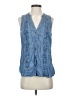 CATHERINE Catherine Malandrino Blue Sleeveless Blouse Size 4 - photo 1