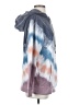 feat Tie-dye Blue Pullover Hoodie Size S - photo 4