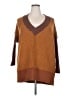 STITCHDROP Color Block Brown Sweater Vest Size 2X - photo 1