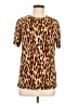 Silvian Heach Animal Print Brown Short Sleeve Top Size M - photo 1