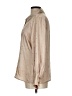 Alex & Parker 100% Polyester Metallic Tan 3/4 Sleeve Blouse Size L - photo 5