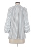 Sara Michelle 100% Polyester Stripes Silver 3/4 Sleeve Blouse Size S - photo 2