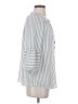 Sara Michelle 100% Polyester Stripes Silver 3/4 Sleeve Blouse Size S - photo 4
