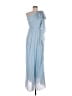 Max Mara 100% Silk Blue Cocktail Dress Size 8 - photo 1