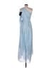 Max Mara 100% Silk Blue Cocktail Dress Size 8 - photo 2