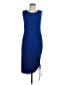 Green Envelope Solid Blue Casual Dress Size M - photo 1