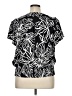 Nine West 100% Polyester Black Short Sleeve Blouse Size XL - photo 2