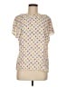 Assorted Brands Hearts Ivory Short Sleeve Top Size 8 - photo 1