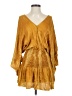 Blue Life 100% Rayon Gold Casual Dress Size XS - photo 1