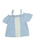 Justice Blue Short Sleeve Blouse Size 8 - photo 1
