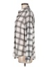 Foxcroft 100% Polyester Plaid Gray Long Sleeve Blouse Size 6 - photo 5