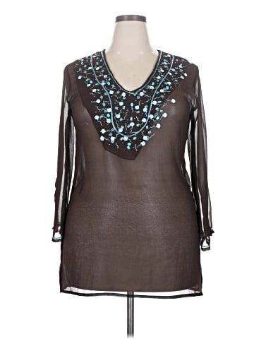 Peppermint Bay 3/4 Sleeve Blouse (view 1)