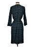 Lands' End Canvas Chevron-herringbone Teal Casual Dress Size 4 - photo 2