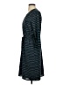 Lands' End Canvas Chevron-herringbone Teal Casual Dress Size 4 - photo 5